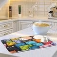 thumbnail image 6 of Cats Full Dish Drying Mat Dish Drainer Rack Mats Water Absorbent Non-Slip Easy Clean Heat Resistant for Kitchen Counter, 6 of 8