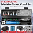 thumbnail image 4 of Mistaha Automotive Torque Wrench Set with Reversible Ratchet and Fast Socket, 3-33N.m - Ideal for Precision Auto Repairs, 4 of 5