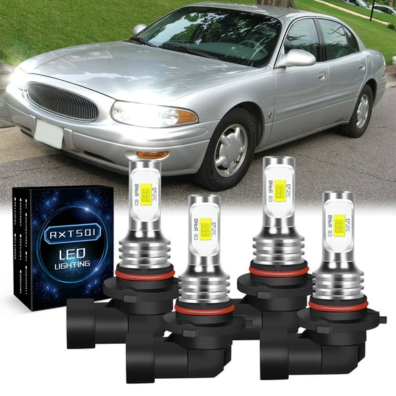 9005 9006 Led Headlight Bulbs for Buick LeSabre 2000-2005 Hi/Lo Beam 6000k White