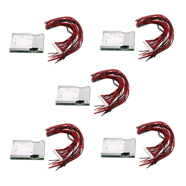 5X 16S 48V 30A LiFePo4 Placa de Protección de Batería BMS PCB con Balanza para E-Bike EScooter