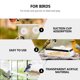thumbnail image 3 of KAKOWELY Comedero para pájaros transparente de acrílico, contenedor de comida para pájaros, caja de alimentación para exteriores, 3 of 5
