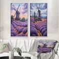 thumbnail image 1 of Designart "Mills in Lavender Hues III" Mills Framed Wall Art Set Of 2 - Purple Architecture Frame Gallery Set For Office Decor, 1 of 6