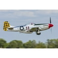 thumbnail image 2 of A P-51 Mustang takes off from Oshkosh  Wisconsin Poster Print, 2 of 2