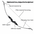 thumbnail image 3 of Piaoyu 40LB Reverse Bow, A Right-handed Archery Bow Suitable for Outdoor Shooting Practice, Hunting, and Archery Competitions for Adults, Beginners, 3 of 12