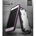 thumbnail image 2 of Ringke Fusion-X Case Compatible with iPhone 7, Transparent Hard Back Shockproof Advanced Bumper Cover - Black, 2 of 9