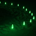 thumbnail image 5 of Wintergreen Lighting C9 Green OptiCore Faceted LED Christmas Pathway Light Kit, 100 Lights, 12" Spacing, Green Wire, 100 ft, 5 of 8