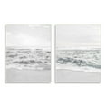 thumbnail image 2 of Stupell Industries Rough White Shoreline Beach Waves Foggy Sky Wood Wall Art, 10 x 15, Design by Natalie Carpentieri, 2 of 5