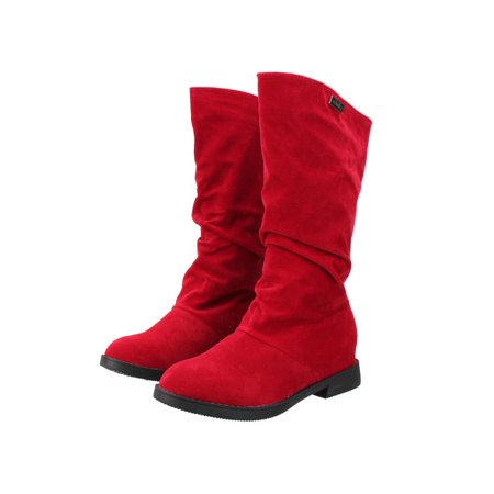 Slouch Riding Boots - Meigar Womens Winter Warm Shoes Riding Boots Slouch Flat Heel Boot Hot Stylish Shoes