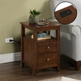 thumbnail image 6 of Convenience Concepts Melbourne 2 Drawer End Table with Charging Station and Shelf, Espresso, 6 of 12