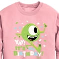 thumbnail image 2 of Disney Monsters Inc - Mike Yay It's My Birthday - Toddler & Youth Crewneck Fleece Sweatshirt, 2 of 4