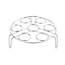 CuiLiyq Egg Steamer Rack, Egg Rack Steamer Trivet Basket Stand for Pot Accessories and Pressure Cooker Accessories Stainless Steel (7 Eggs)
