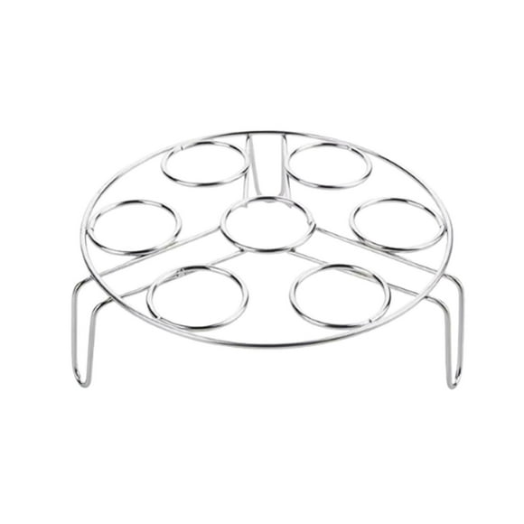 Grille Vapeur pour Oeufs en Acier Inoxydable Insert de Grille de Cuisson à la Vapeur Support d'Oeufs Plateau Vapeur Polyvalent Grille de Cuisson à la Vapeur pour Légumes Raviolis Insert de Casserole Accessoires de Cuisine et de Cuisson