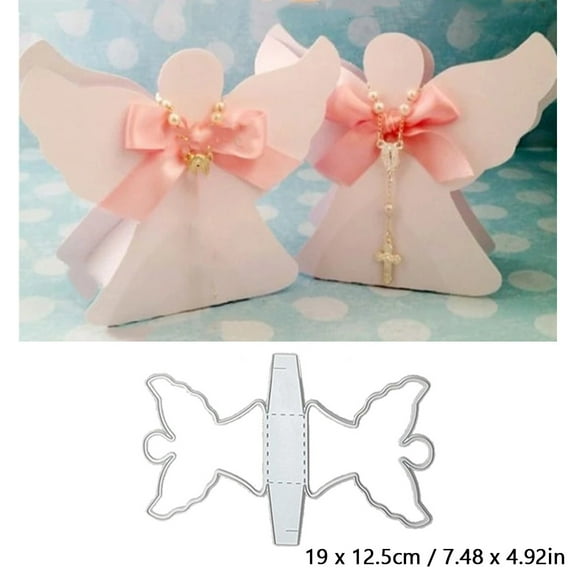 Metal Die Cuts, Girl Wings Box Cutting Dies for DIY Scrapbooking Album Decorative Mould Stencils Paper Cards Craft