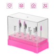 thumbnail image 4 of Nail Drill Bits Storage Box for Organizing 2Pcs Plastic Nail Drill Bits, 4 of 5