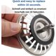 thumbnail image 5 of O-ring Seal Rubber, 5 Pcs Bath Plug Seals, Kitchen Sink Basin Snap Rubber Seal Washers Compatible Fr, 5 of 5