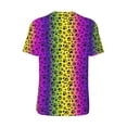thumbnail image 2 of Daiia Animal Paw Rainbow Mens Baseball Jersey Button Down Shirts Short Sleeve Sports Uniforms-XX-Large, 2 of 9