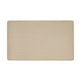 thumbnail image 2 of Embossed Kitchen Mats Cushioned Anti Fatigue, Non-Slip Leather-Like Kitchen Floor Mat, Eco-Friendly PVC Foam, Waterproof Anti-Fatigue Mat for Kitchen, Office, Sink, Laundry, 20" W  39" L, Cream, 2 of 4