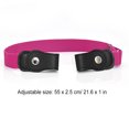 thumbnail image 3 of Sonducket Cinturón sin hebilla Suministros de armario para niños Niñas a cuadros morados y negros Cinturones Rosa Sonducket AP008680-27, 3 of 5