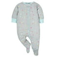thumbnail image 5 of Gerber Baby Girls Organic Cotton Zip-Up Sleep 'N Play Pajamas, 2-Pack, 5 of 5