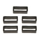 thumbnail image 1 of 2x5PCS Rubber Belt Rubber Accessories 20mm Black Fernando Bucles de caucho negro, 1 of 8