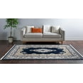 thumbnail image 4 of Rugs.com Rabia Collection Rug – 10' x 13' Navy Blue Low Rug Perfect For Living Rooms, Large Dining Rooms, Open Floorplans, 4 of 9