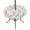 Brown, variant on Round Outdoor Tablecloth with Umbrella Hole and Zipper, Grey Spring Floral Tablecloth with Elastic Waterproof, Flowers Botanical Elegant Pastoral Patio Table Covers for 36" - 44" Picnic Pool Tables