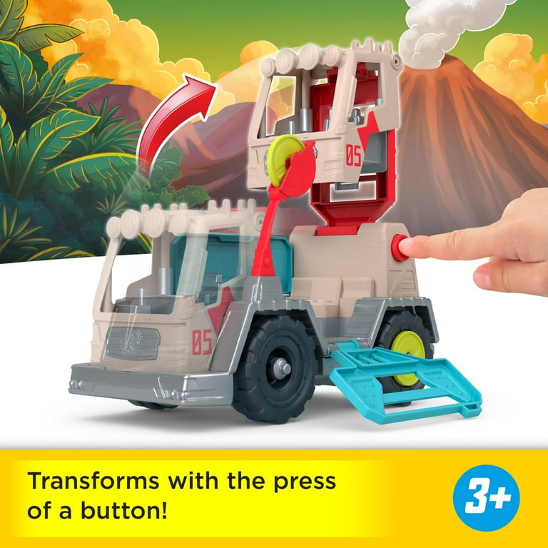 Imaginext Jurassic World Trek 'N Transform Toy Vehicle Play Set