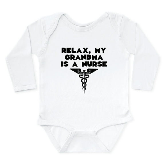 CafePress - My Grandma Is A Nurse Body Suit - Long Sleeve Cotton Baby Bodysuit