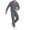 14# Gray, variant on Girls Boys 2 Piece Sweatsuits Kids' Sweatsuit Set Solid Color Long Sleeve Zip Up Hooded Sweatshirt & Cargo Sweatpants Set,Gray,150