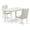 Gray, variant on East West Furniture Norfolk 3-piece Wood Dining Set in Linen White/Light Gray
