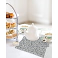 thumbnail image 4 of Light Blue Floral Kitchen Dish Towels for Drying Dishes Set of 2, Rustic Vintage Flowers Botanical Spring Waffle Weave Microfiber Hand Tea Bathroom Towels Quick Dry & Absorbent Towel 12x12, 4 of 7
