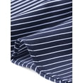 thumbnail image 5 of INSPIRE CHIC Striped Work Dress for Women's Lapel Collared Tie Waist Offcie Button Down Short Sleeve Long Casual Dresses XL Dark Blue, 5 of 6