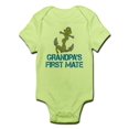 thumbnail image 1 of CafePress - Grandpas First Mate Body Suit - Baby Light Bodysuit, 1 of 1