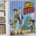 thumbnail image 5 of Wild Kratts Shower Curtain Set 4 Piece, Set Bathroom Sets with Rugs(Bath Mat,U Shape Mat Toilet Lid Cover Mat) Durable Bathroom Decor, 5 of 8
