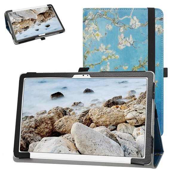 Labanema 10.4" Samsung Galaxy Tab A7 10.4 (2020) T500 T505 Case, PU Leather Folio Stand Protective Case, Cover for 10.4" Samsung Galaxy Tab A7 10.4 (2020) T500 T505 (Apricot Flower)