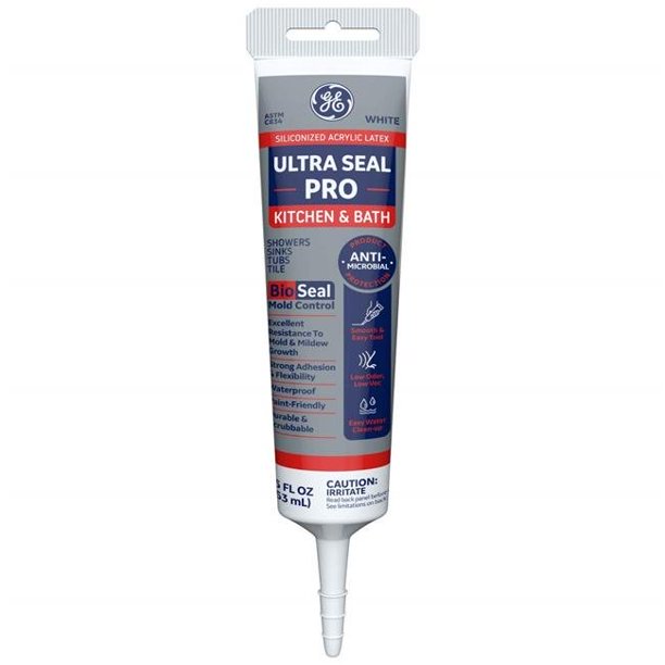 GE Painter's Pro 5.5 Oz. Clear Siliconized Acrylic Latex Caulk MAP205CL