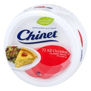 Chinet Classic White Paper Lunch Plates, 8.75, 72 Count