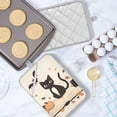 thumbnail image 5 of Yayeee Pot Holders Kitchen Heat Resistant with Pocket 7"x9.8" Cotton Oven Cooking Hot Pads, Cartoon Halloween Cat, 5 of 7