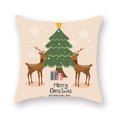 thumbnail image 1 of Advancent Funda de almohada de 2 piezas con estampado de elementos navideños, decoración de funda de almohada de poliéster lavable para sofá, funda de Kits de decoración para fiestas B-06708 Advancent HA007819-08, 1 of 6