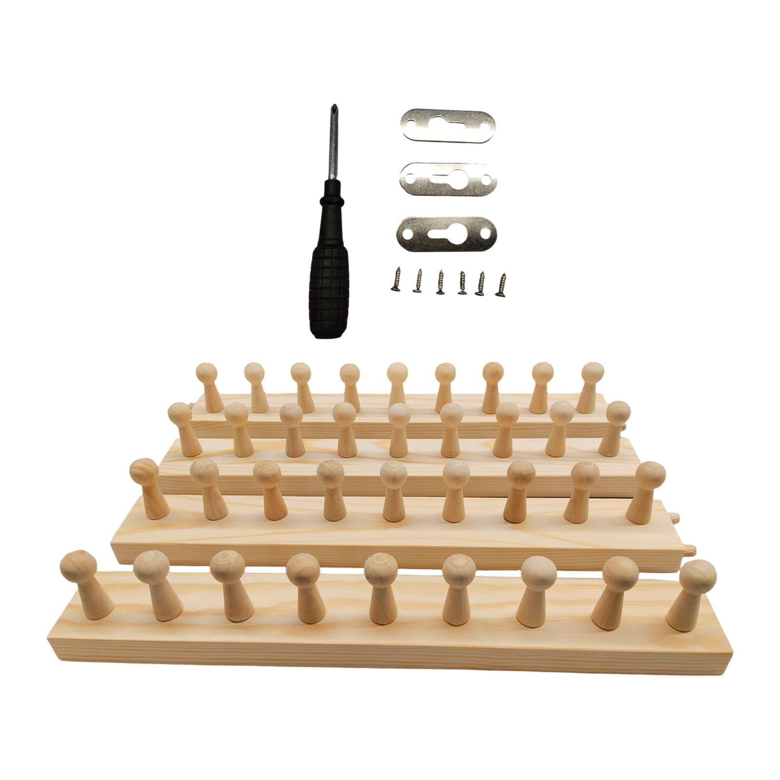 Sharprepublic Blanket Loom Wooden Knitting Loom Knitting Tool Expandable Connection 4 Sections