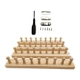 thumbnail image 3 of Zentra Blanket Loom Wooden Knitting Loom Knitting Tool Expandable Connection 4 Sections, 3 of 10