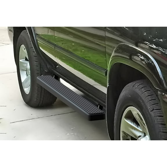APS Running Boards 4 inches Matte Black Compatible with Nissan Pathfinder 1999.05-2004 (Nerf Bars Side Steps Side Bars)