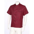 thumbnail image 4 of Aislor Women Men Chef Coat Long Sleeve Chef Clothes Button Chef Jacket Size M-4XL Red Short Sleeve XL, 4 of 7
