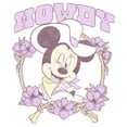 thumbnail image 2 of Girls Minnie Mouse Floral Howdy Graphic Cropped T-Shirt, 2 of 3