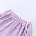 thumbnail image 7 of Xyant Toddler Baby Summer Clothes Girl 3 6 12 18 24 Months 2T 3T 4T 5T Girls Outfits Short Sleeve T-Shirt Tops & Shorts Sets (Purple,4-5 Years), 7 of 7