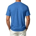 thumbnail image 4 of Dresfit Men's T Shirts V Neck Short Sleeve Athletic Shirts 2026 Summer Breathable Gym Tops Loose Moisture Wicking Big and Tall Running Tees Blue, 4 of 7