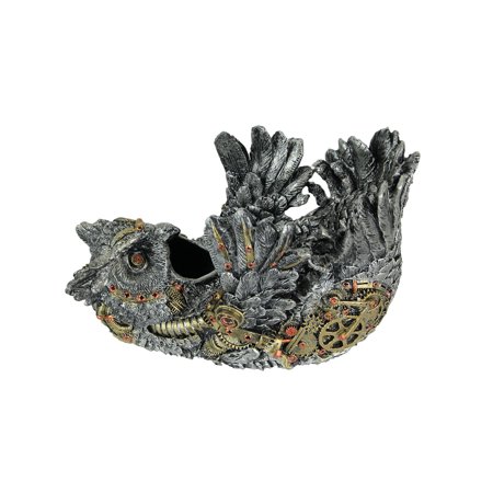 Mechanical Steampunk Owl Decorative Single Bottle Tabletop Wine Holder Stand