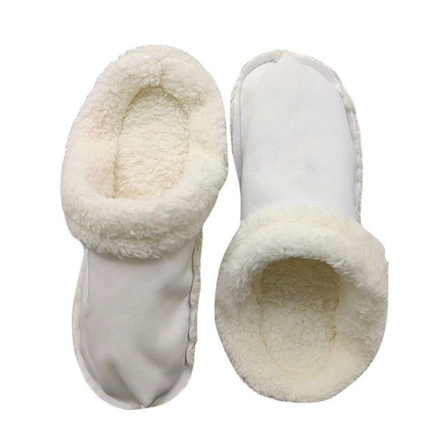 1 par zapatos forro polar plantillas suaves para reemplazo zuecos (blanco 35-36)