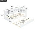thumbnail image 6 of CoSoTower Twin Size Daybed with Trundle, Storage Cabinets and USB Ports, White, 6 of 9