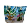 thumbnail image 5 of 2 Pack Women's Colorful Canvas Tote Beach Bag With Double Rope Handle - Random 2 Pack, 5 of 11